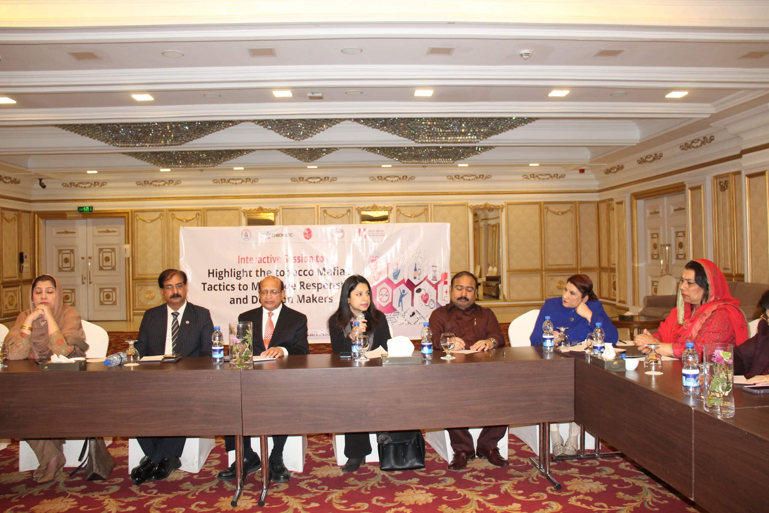 Panah Organized an Interactive Session to Highlight the Tobacco Mafia's Tactics Misguide Responsible Decision Makers at Pearl Continental Hotel(PC) Bhurban Murree